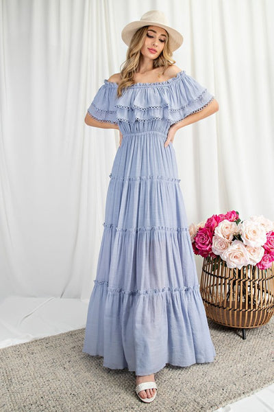 Merida Off Shoulder Maxi Dress