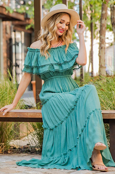 Merida Off Shoulder Maxi Dress