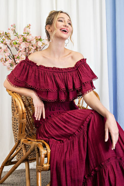 Merida Off Shoulder Maxi Dress