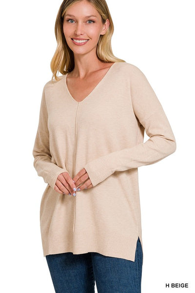 Chloe Front Seam Sweater