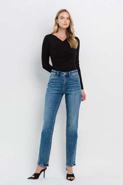 Vervet High Rise Straight Jeans