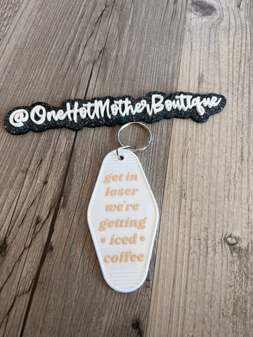 Iced Coffee Keychain