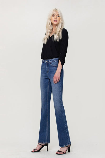 Skinny Bitch High Rise Slim Bootcut Jeans by Vervet