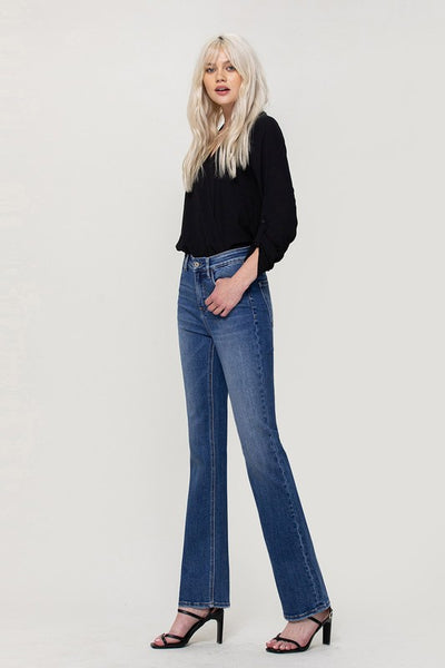 Skinny Bitch High Rise Slim Bootcut Jeans by Vervet