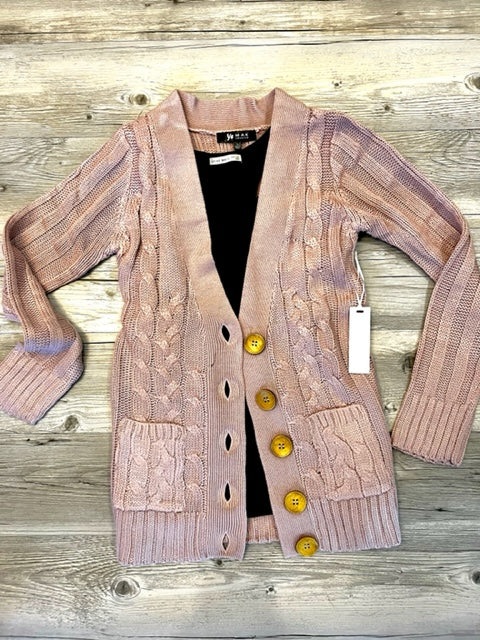 Peony Cable Knit Cardigan