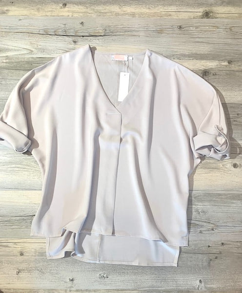 V-Neck Long Sleeve Top