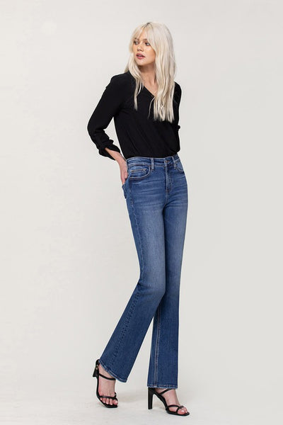 Skinny Bitch High Rise Slim Bootcut Jeans by Vervet